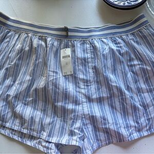 Anthropologie Blue Striped Panties
